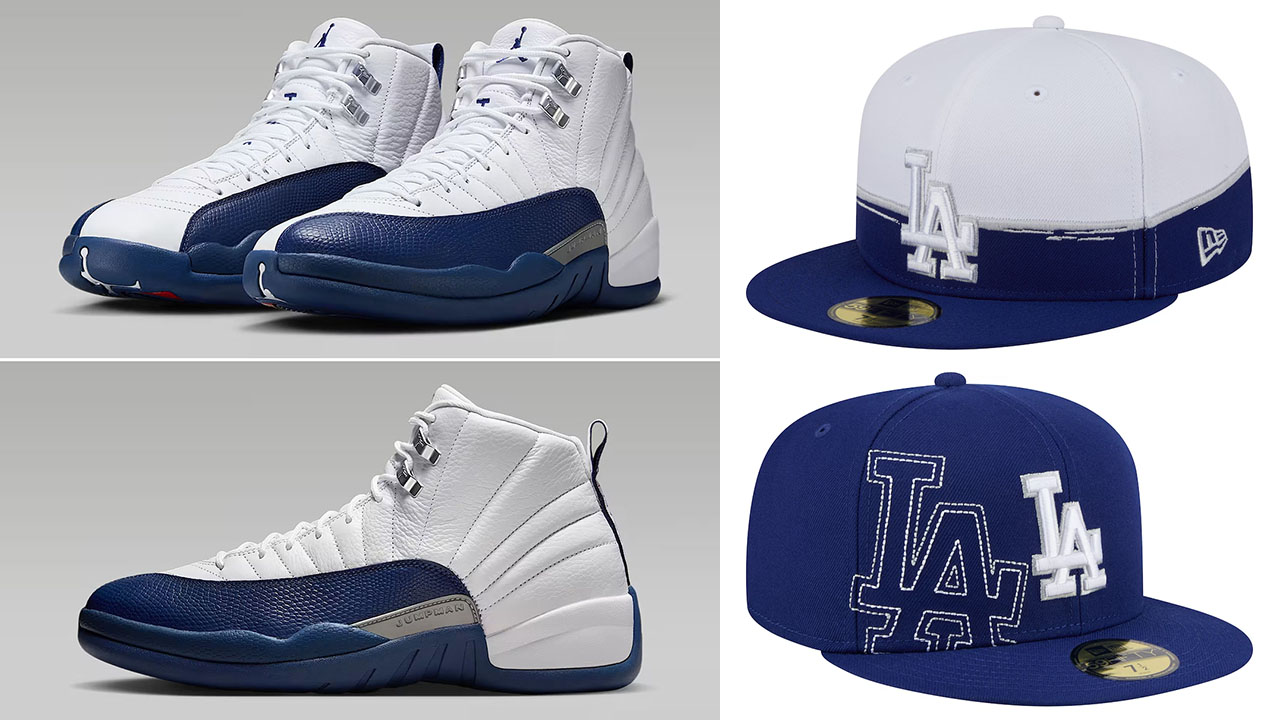 Air Jordan 12 French Blue 2025 Dodgers Hats