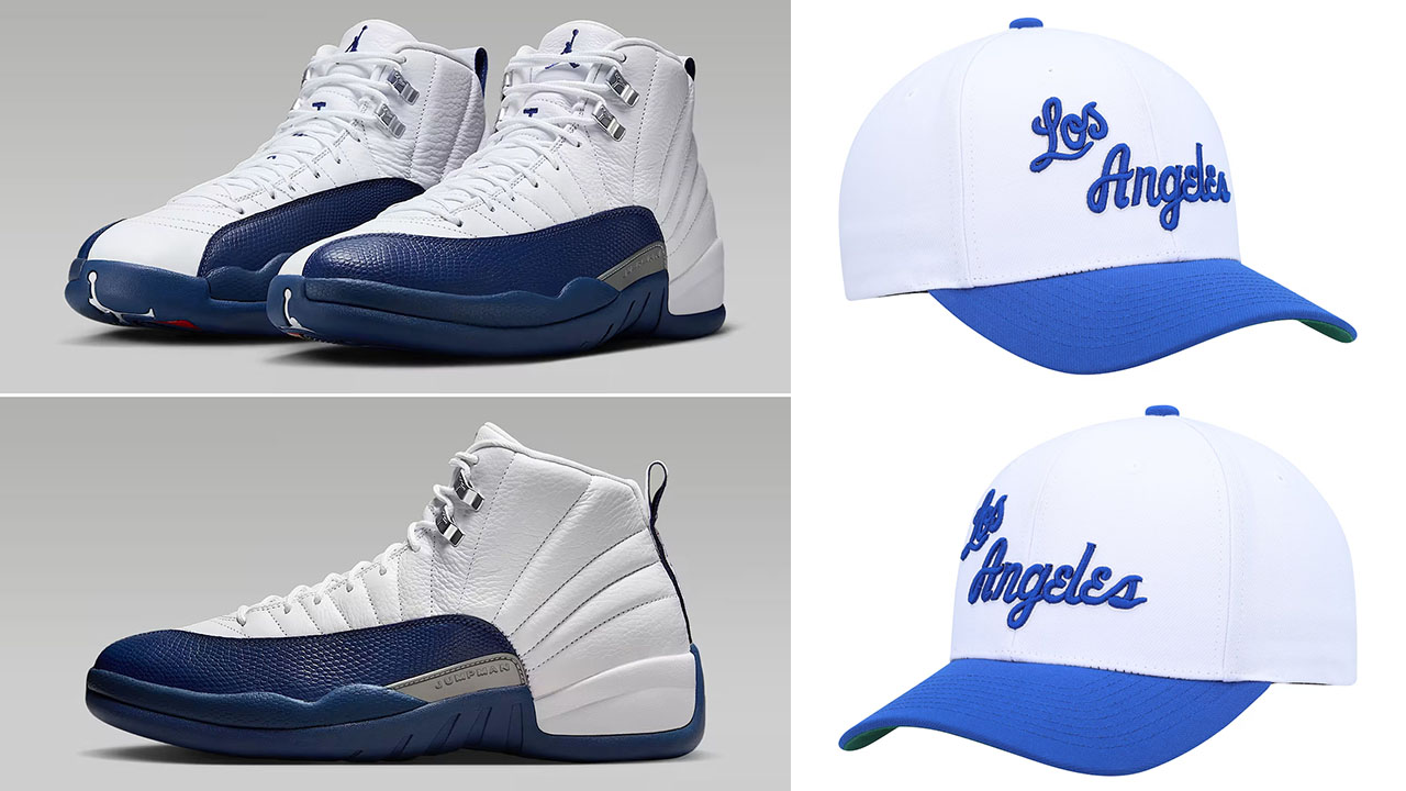 Air Jordan 12 French Blue 2025 Kobe Lakers Hat