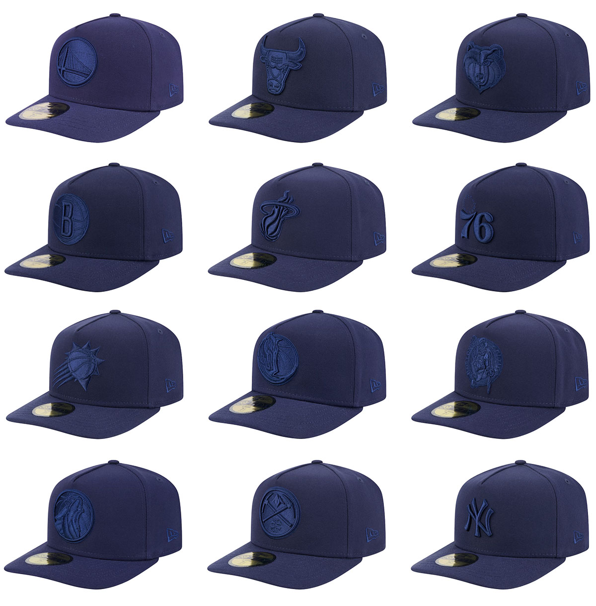 Air Jordan 12 French Blue 2025 New Era A Frame 59FIFTY Hats Fitted Caps
