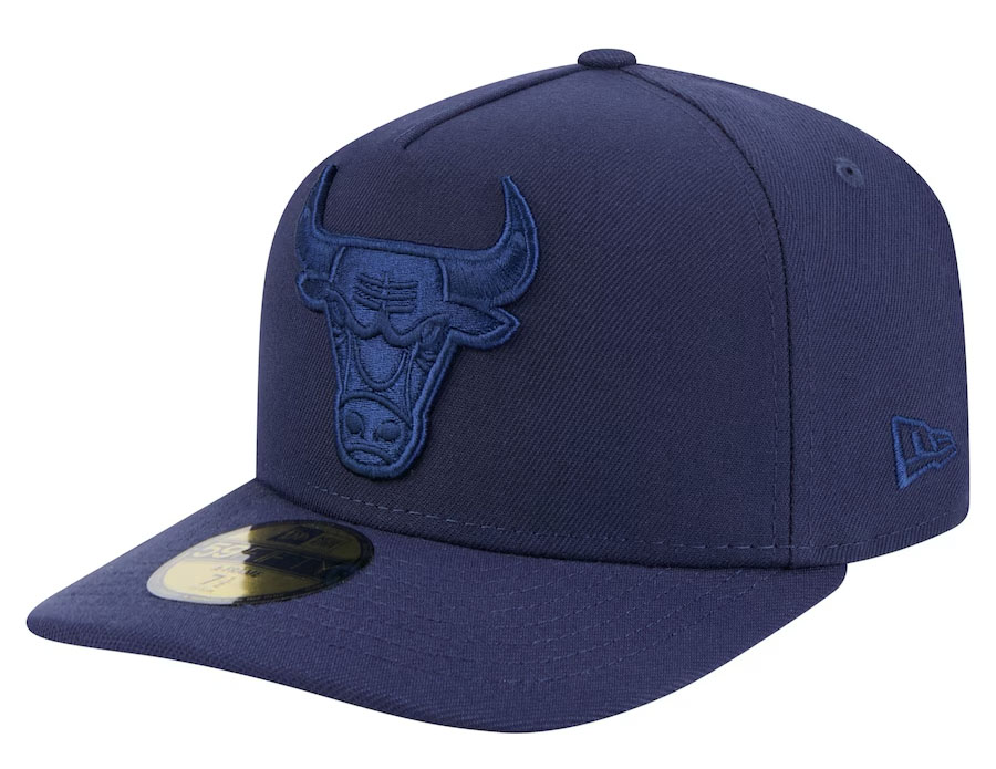 Air Jordan 12 French Blue 2025 New Era Chicago Bulls A Frame 59FIFTY Fitted Cap