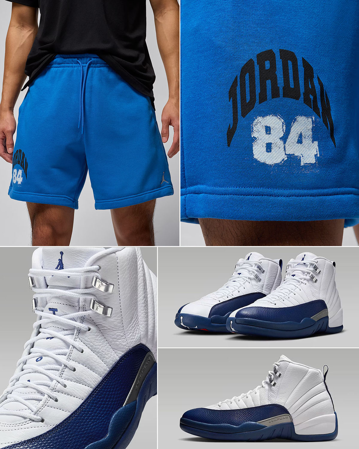 Air Jordan 12 French Blue 2025 x Jordan Brookyn Fleece Shorts