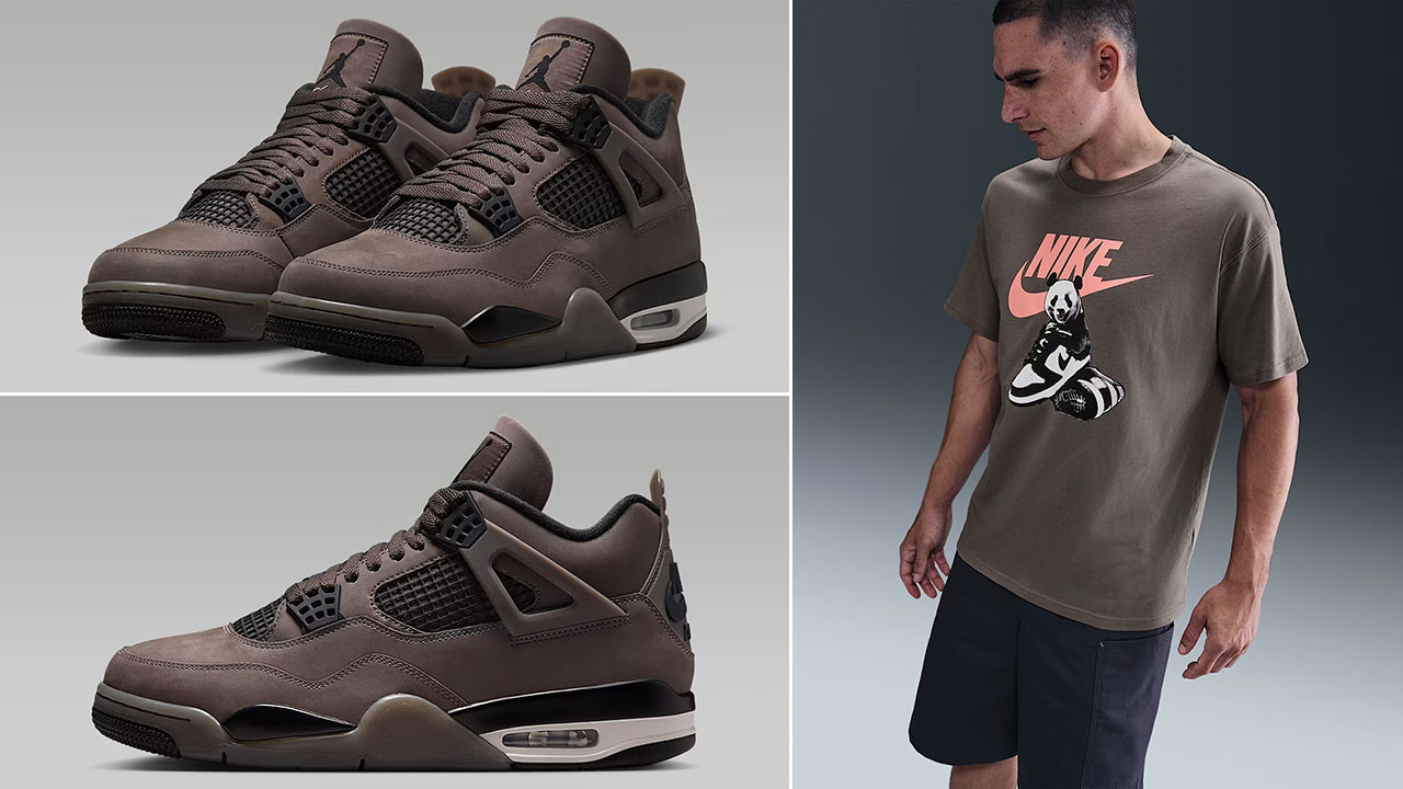 Air Jordan 4 Cave Stone x Nike Sportswear Panda Dunk T Shirt Outfit
