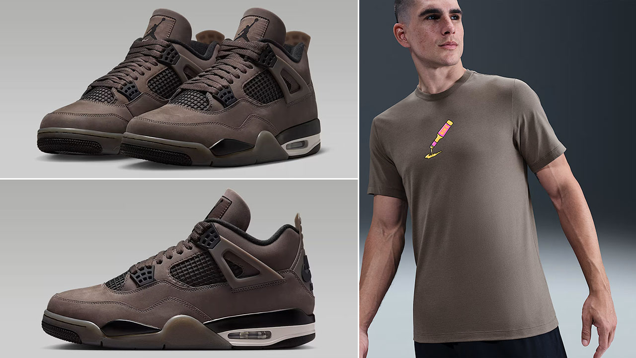 Air Jordan 4 Cave Stone x Nike Sportswear Sweet Heat T Shirt Outfit