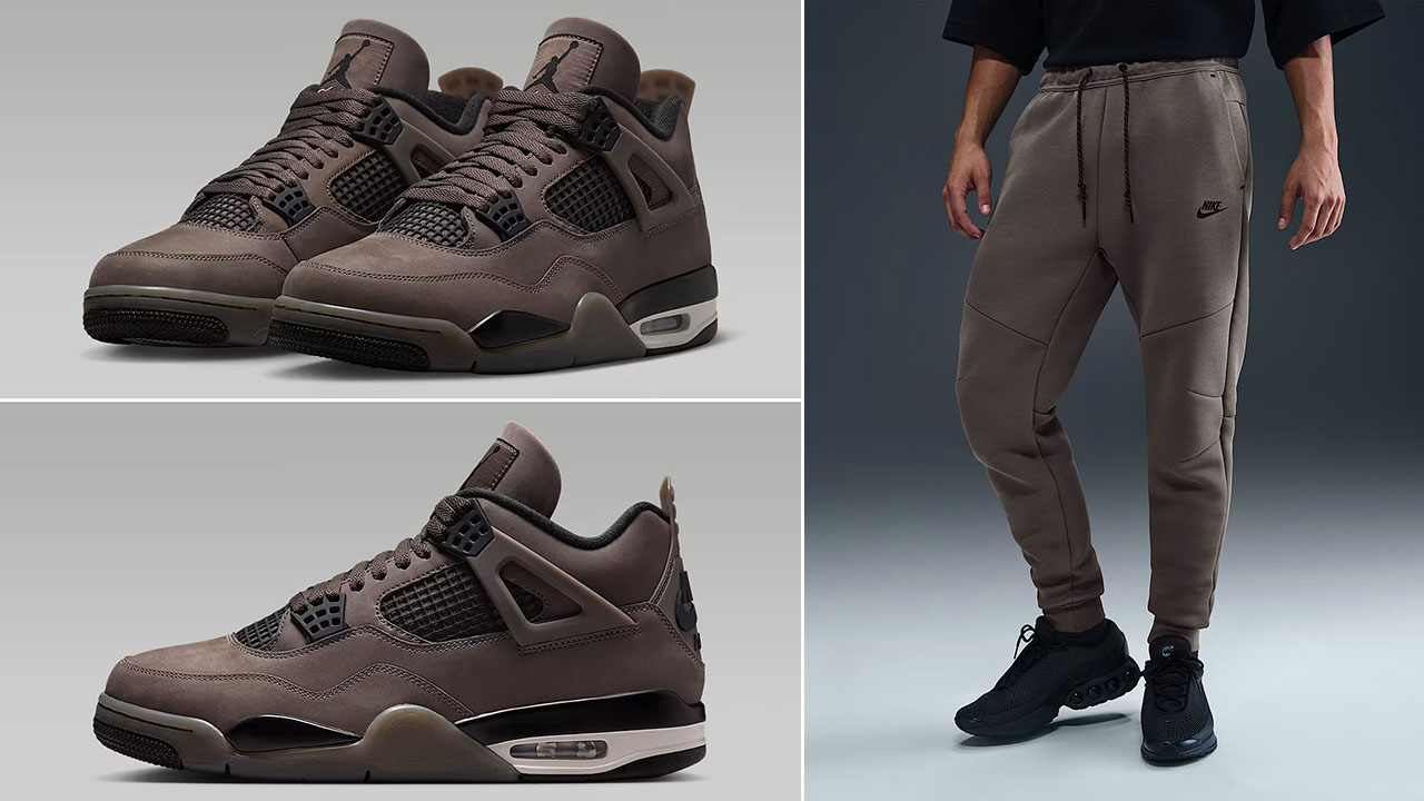 Air Jordan 4 Cave Stone x Nike Tech Fleece Jogger Pants Outfit