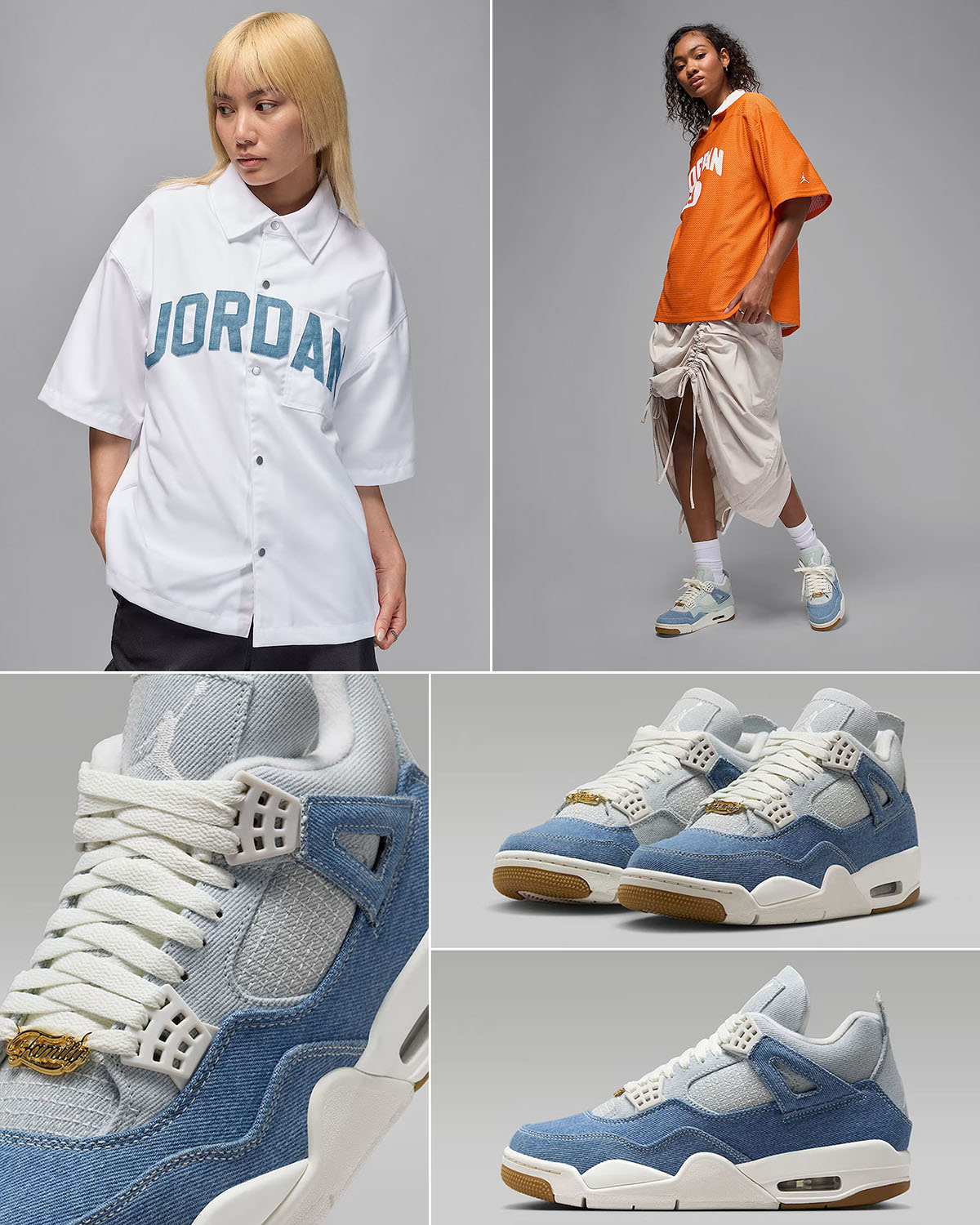 Air Jordan 4 Denim Worn Blue Outfits