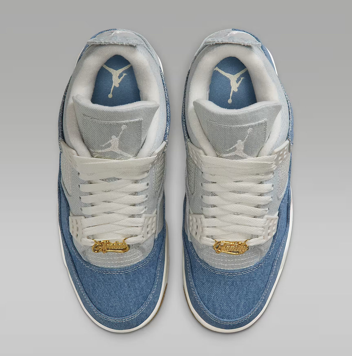 Air Jordan 4 Denim Worn Blue Shoes 4