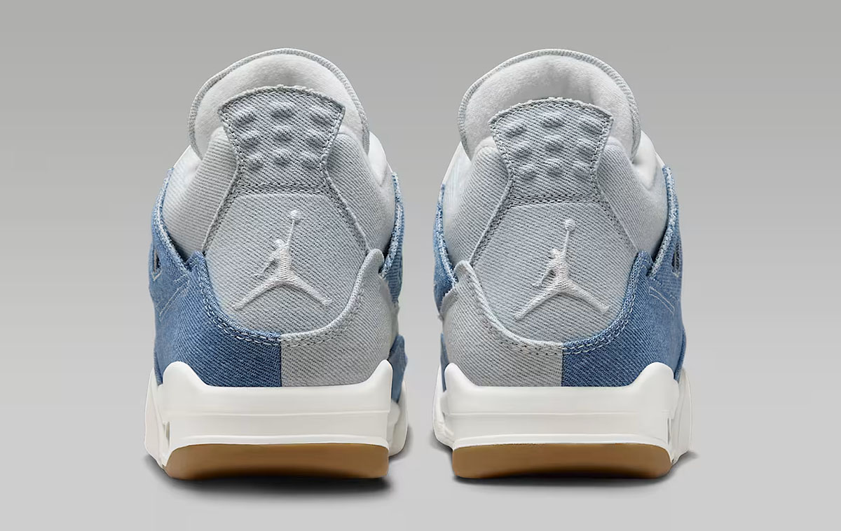 Air Jordan 4 Denim Worn Blue Shoes 5