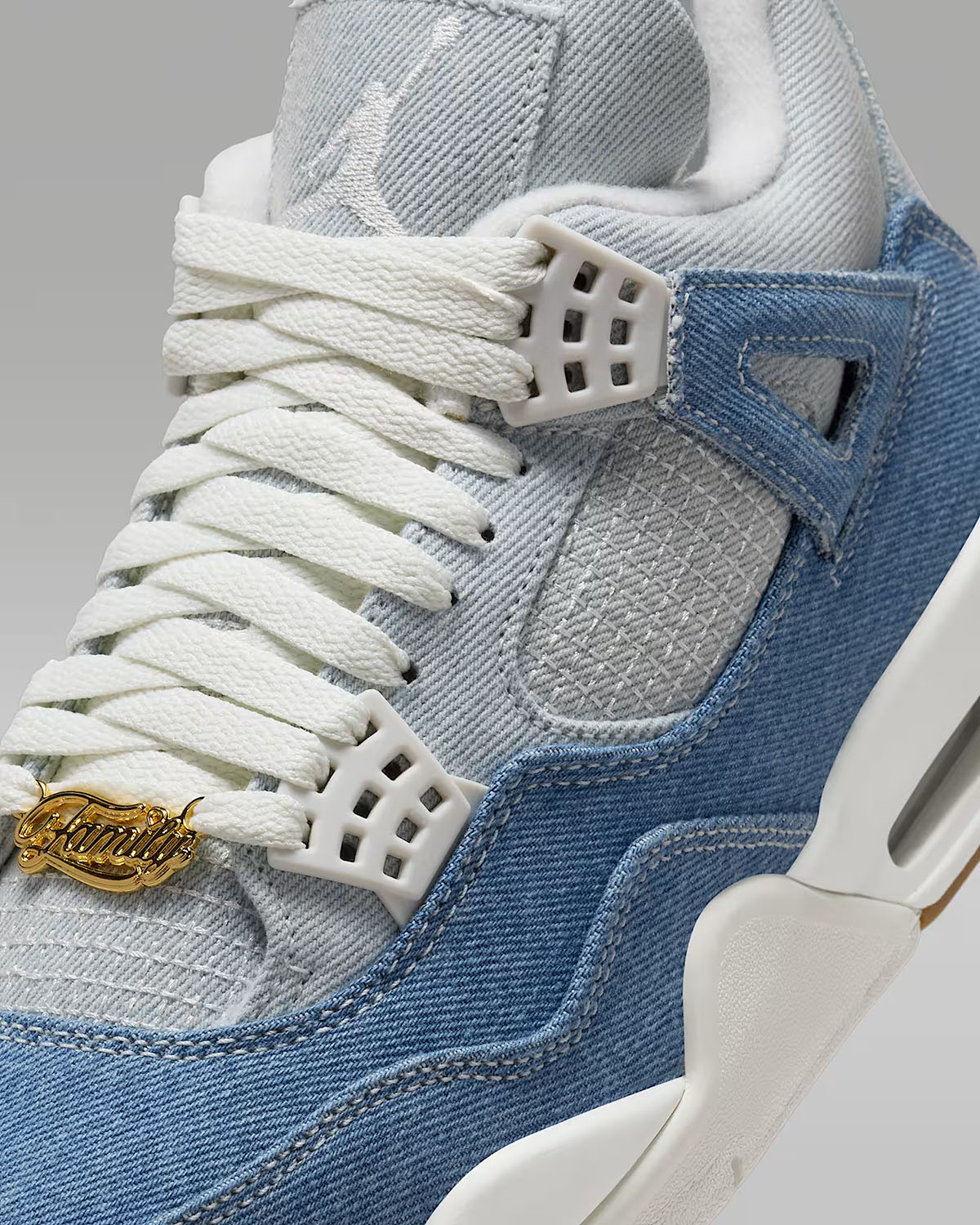 Air Jordan 4 Denim Worn Blue Shoes 7