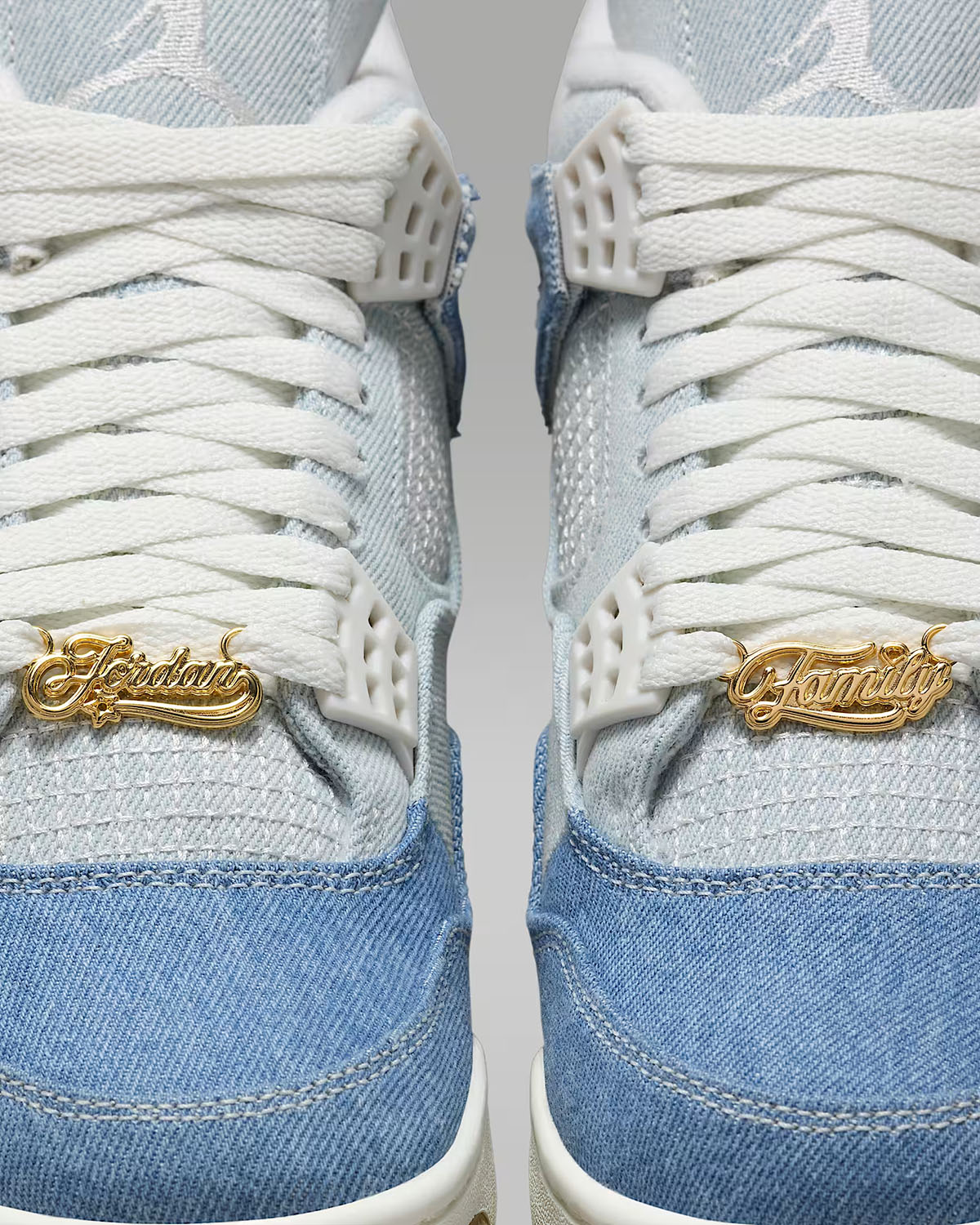 Air Jordan 4 Denim Worn Blue Shoes 9