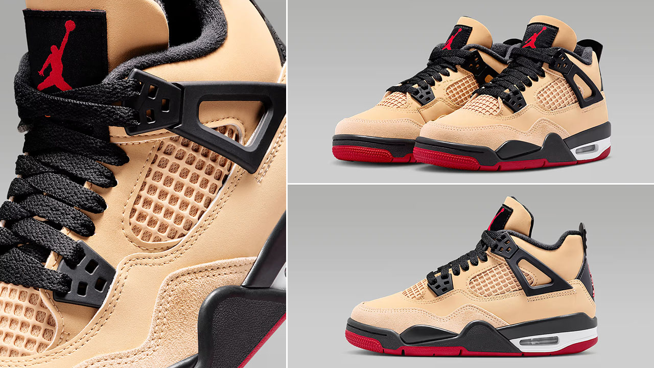Air Jordan 4 GS Pizza Big Kids Grade School Sneakers IH2094-200