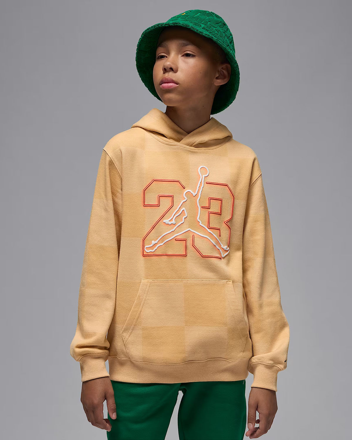 Air Jordan 4 GS Pizza Boys Hoodie Sesame 1