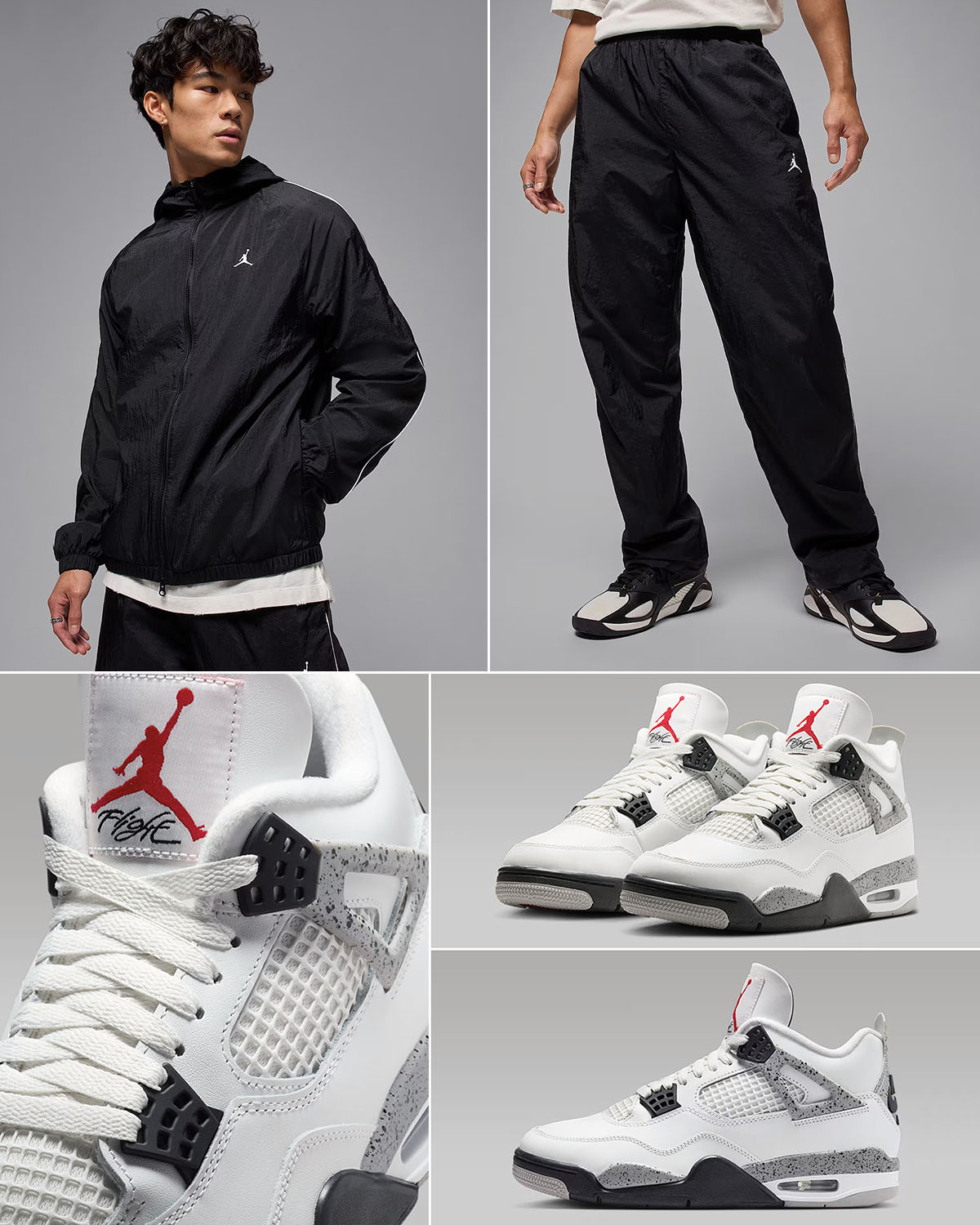 Air Jordan 4 White Cement 2025 x Jordan Sport Classic Jacket and Pants