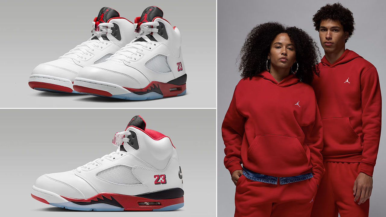 Air-Jordan-5-Fire-Red-Black-Tongue-2025-x-Jordan-Brooklyn-Fleece-Pullover-Hoodie-to-Match-Sneakers