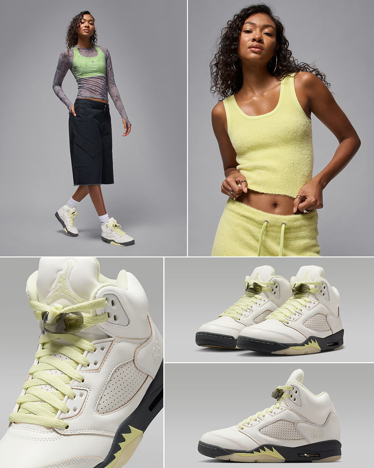 Air Jordan 5 Luminous Green Outfits