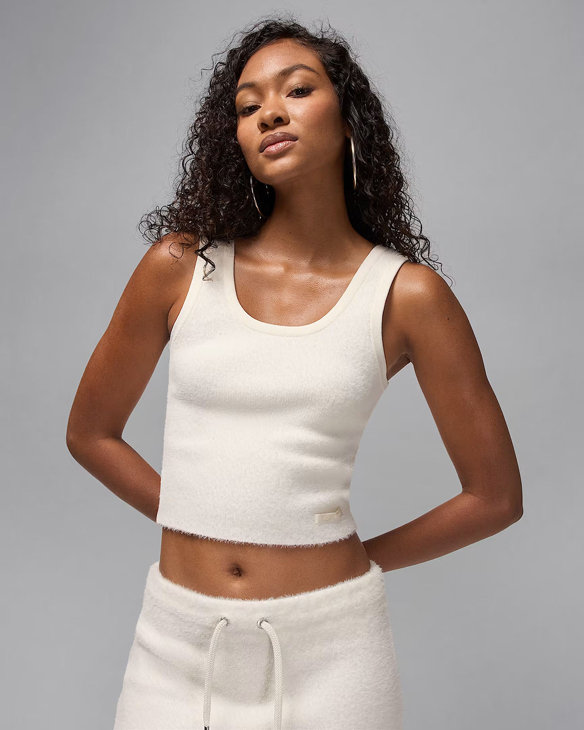 Air Jordan Womens Fuzzy Tank Top Sail 1