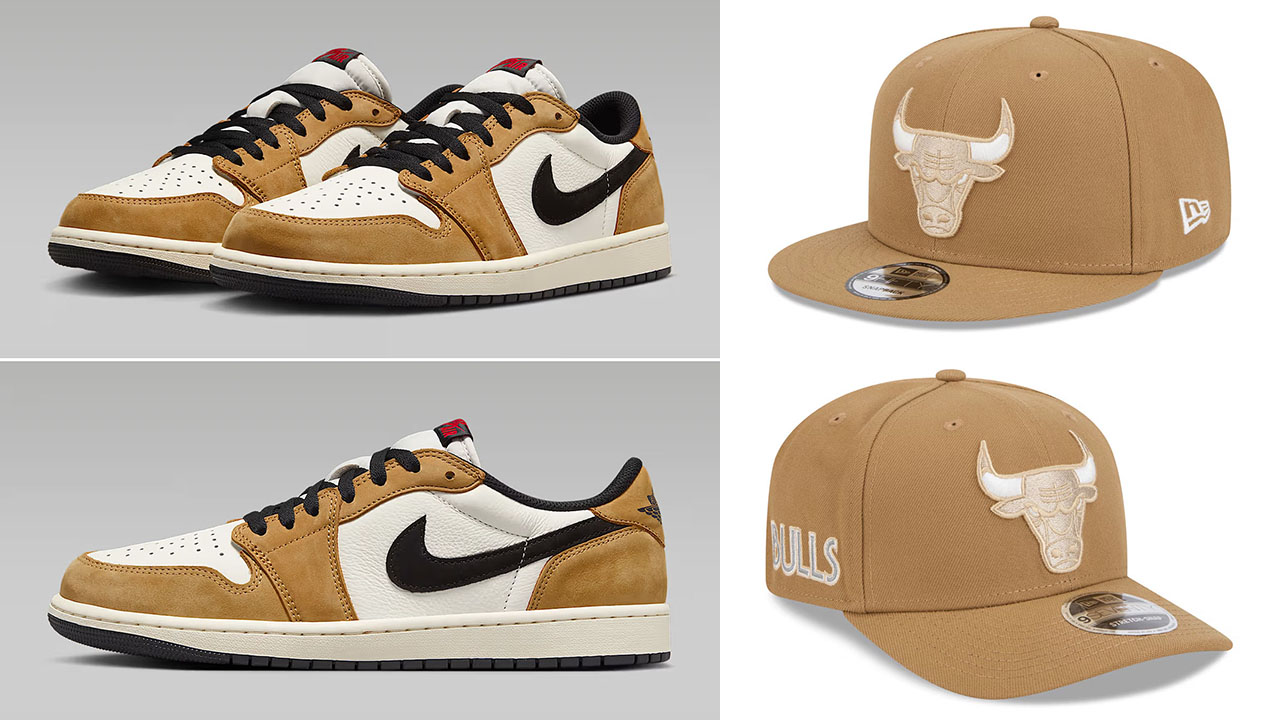 Air jordan 1 Low OG Rookie of the Year x New Era Bulls Snapback Hat
