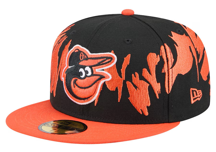Baltimore Orioles New Era Retro Pattern 59FIFTY Fitted Hat