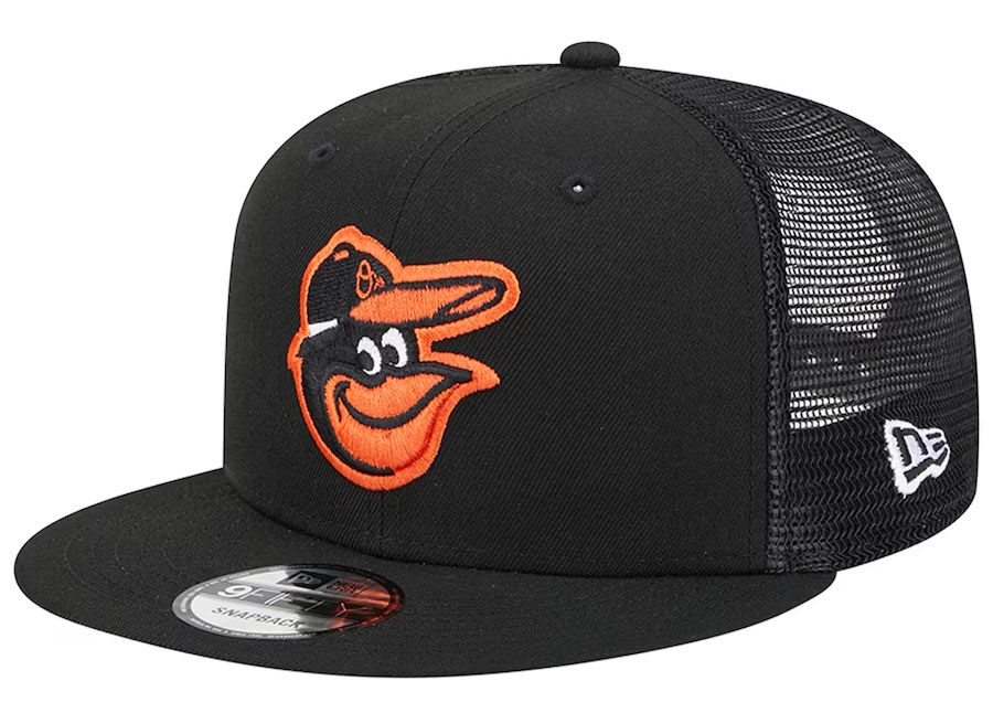 Baltimore Orioles New Era Team Color Trucker 9FIFTY Snapback Hat