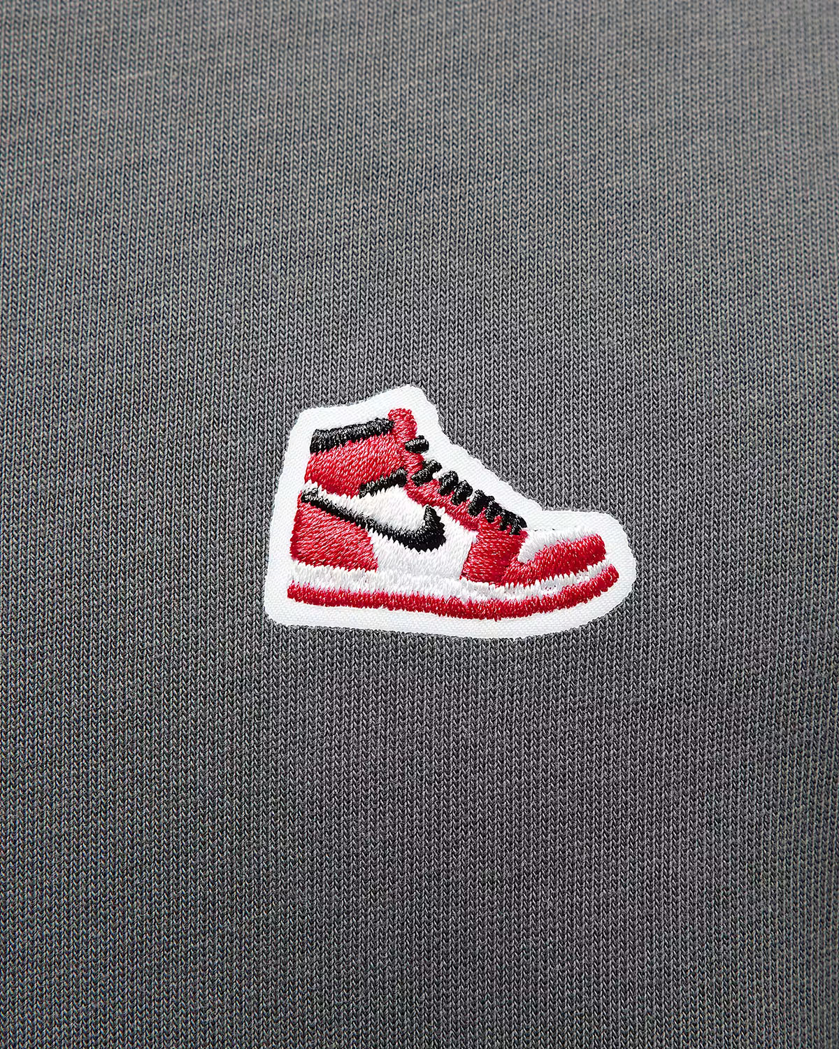 Jordan Brand AJ1 Sneaker Patch T Shirt Iron Grey 2