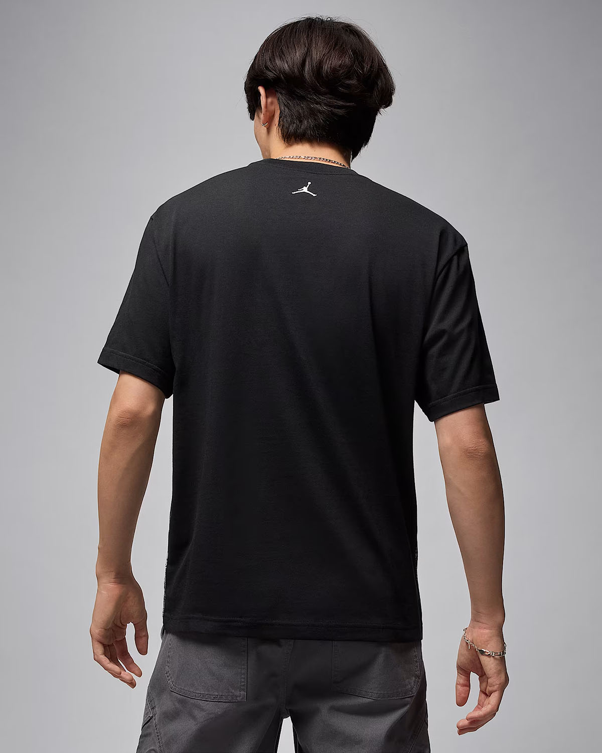 Jordan Brooklyn Collegiate Mens Graphic T Shirt Black White 2