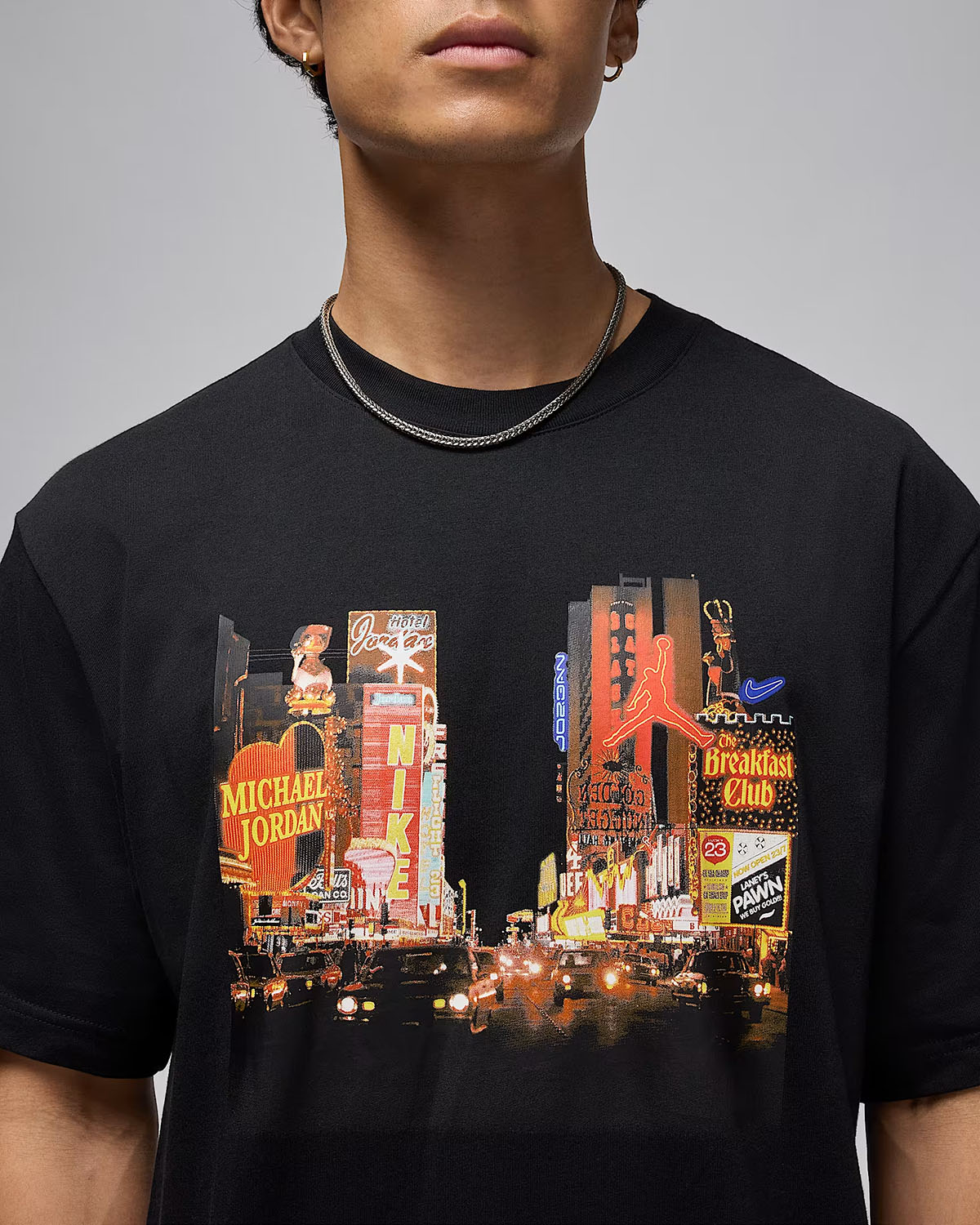Jordan City Lights Mens T Shirt Black 2