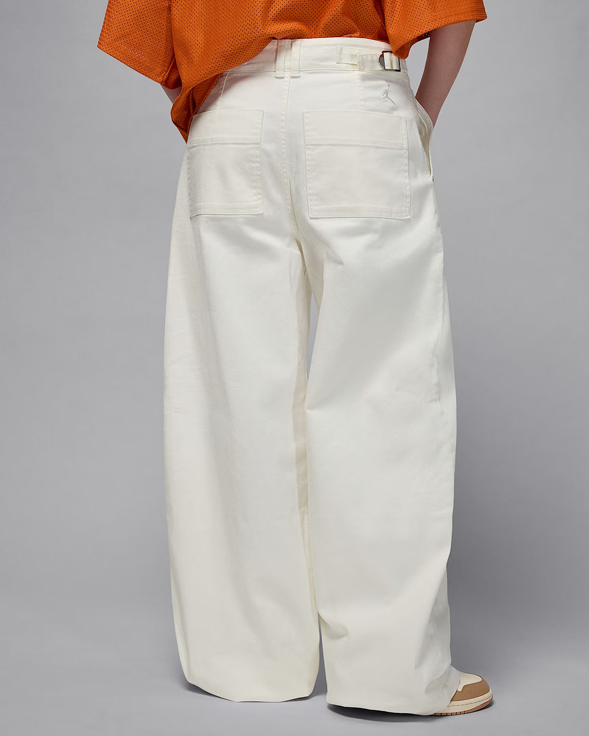 Jordan Flight Womens Wide Leg Baggy Pants Sail 2