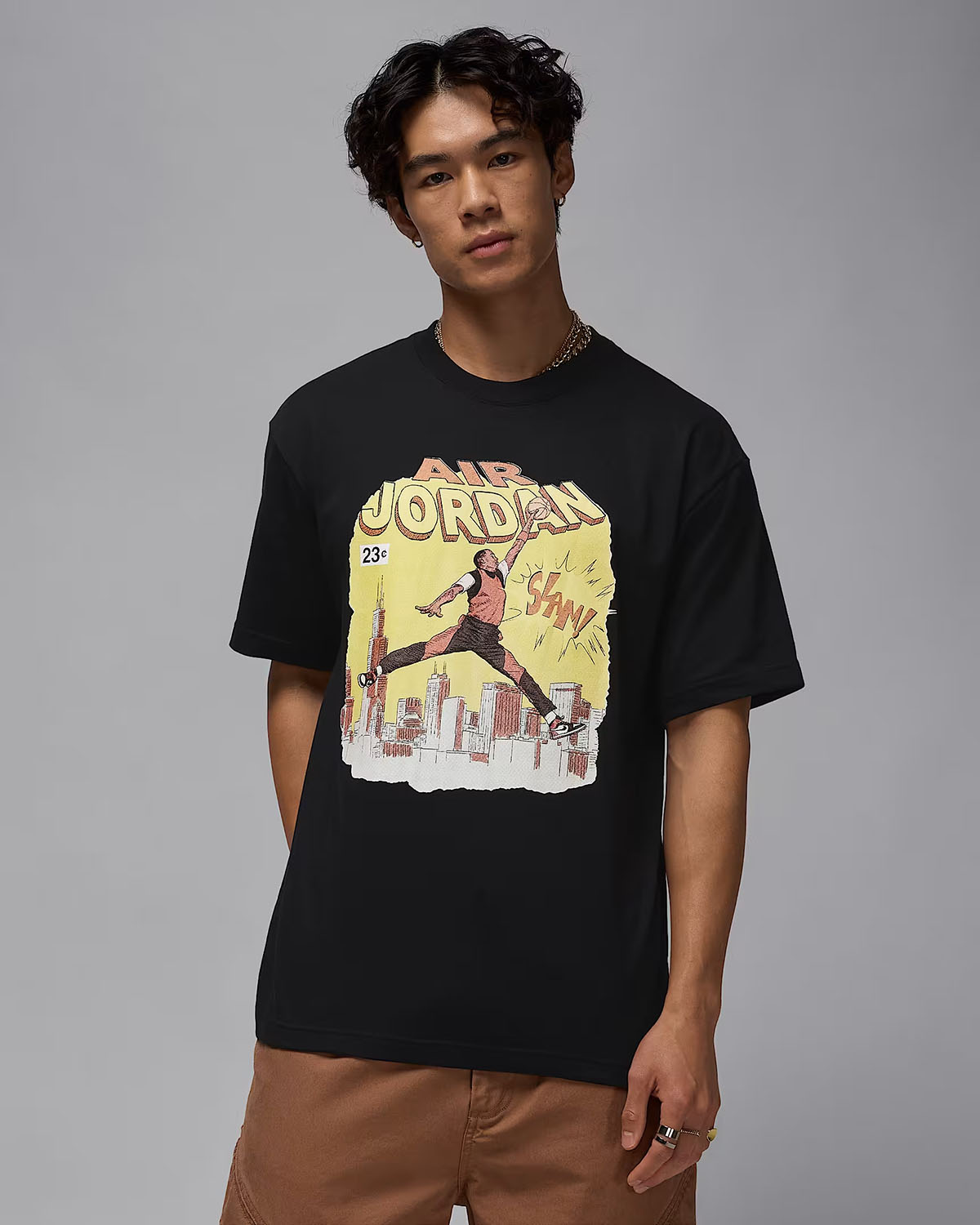 Jordan Mens Comic T Shirt Black 1