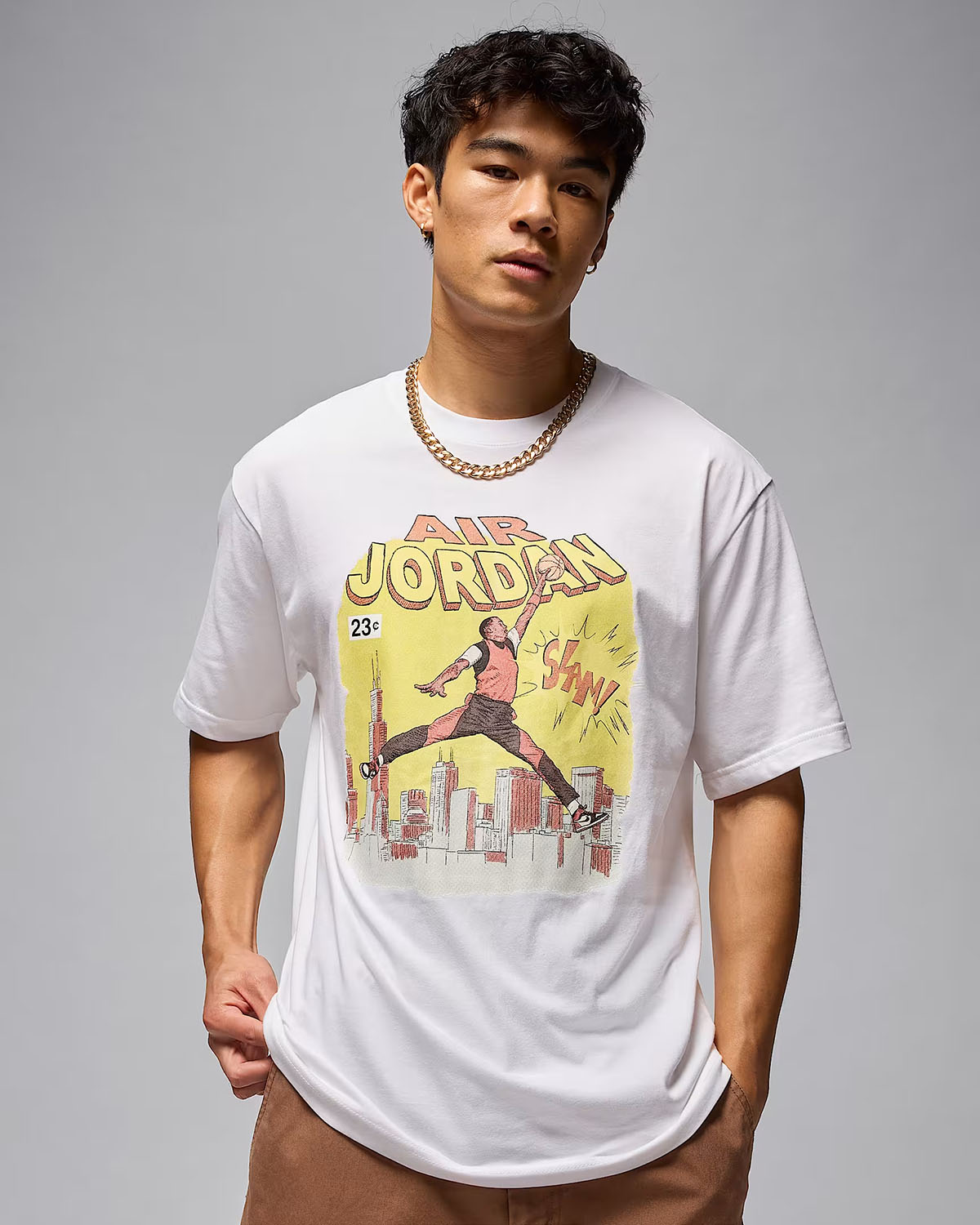 Jordan Mens Comic T Shirt White 1