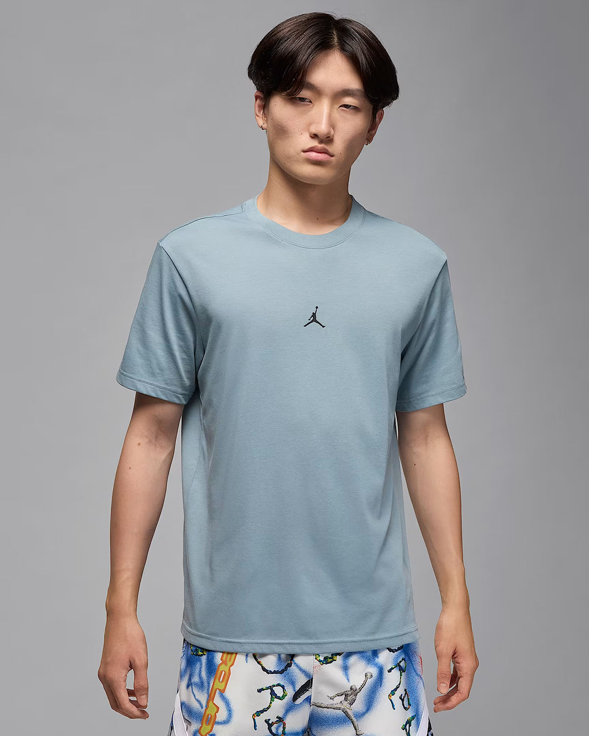 Jordan Sport Mens Dri Fit Jumpman T Shirt Aviator Grey