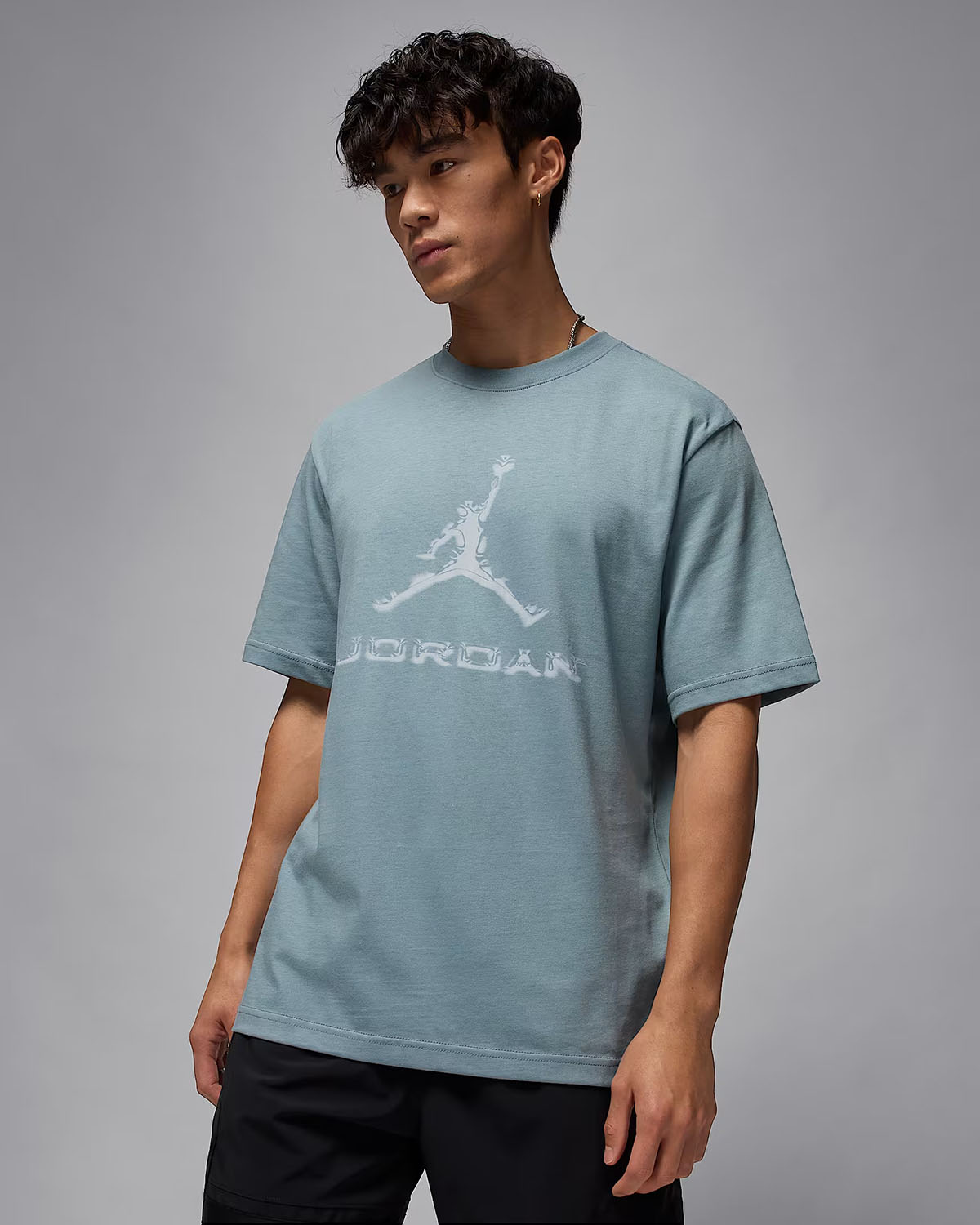Jordan Sport Mens Dri Fit T Shirt Aviator Grey