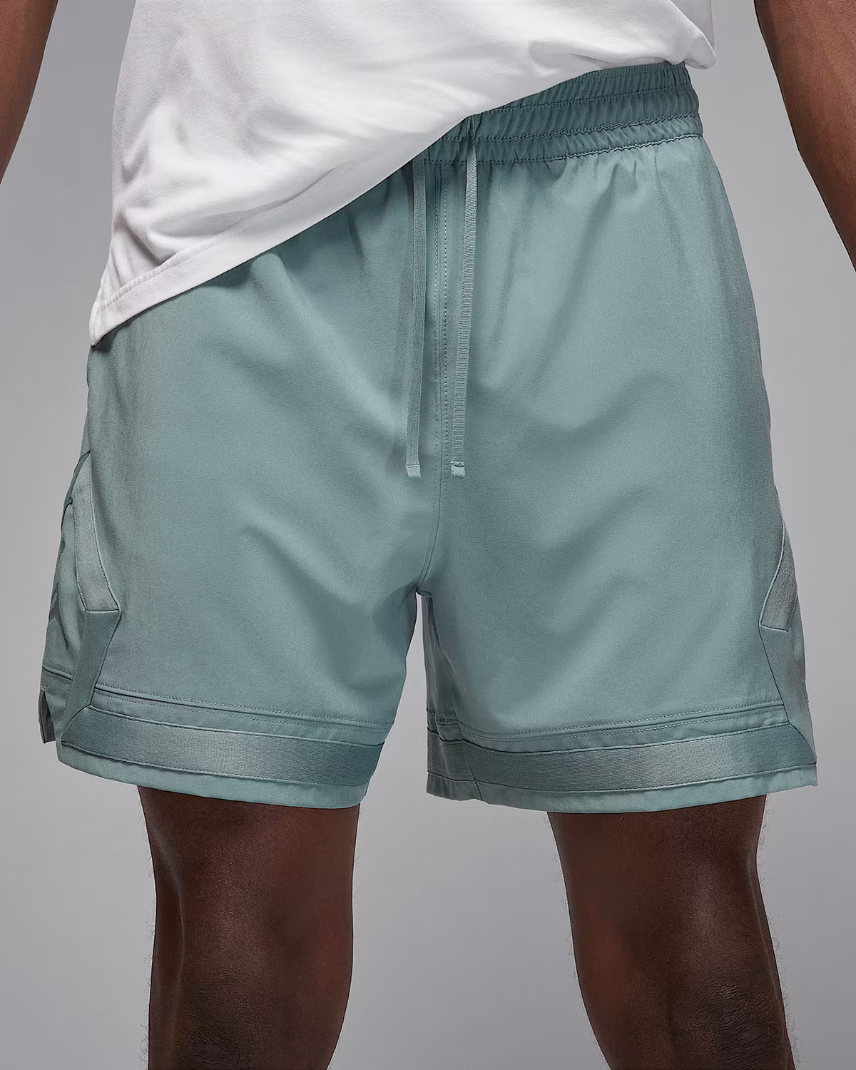 Jordan Sport Mens Dri Fit Woven Diamond Shorts Aviator Grey 1