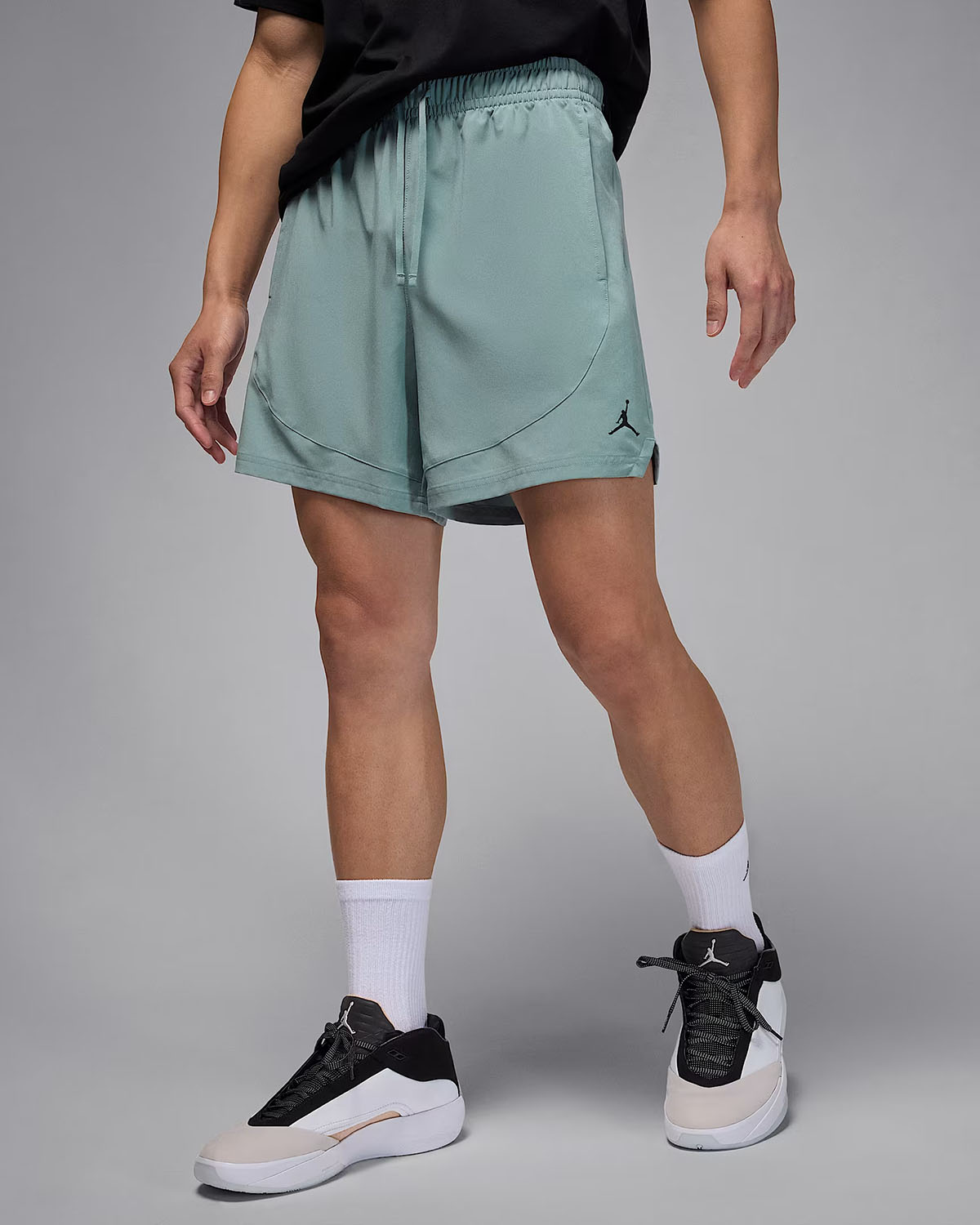 Jordan Sport Mens Dri Fit Woven Shorts Aviator Grey
