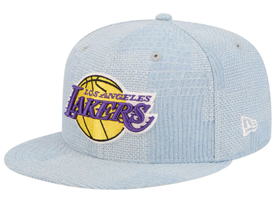 Los Angeles Lakers New Era Injection Denim Patchwork 9FIFTY Snapback Hat
