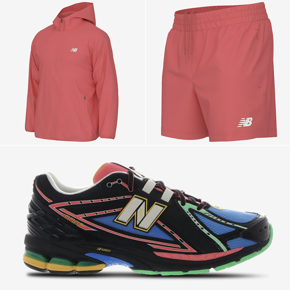 New Balance 1906R Desert Heat Jacket and Shorts Outfits