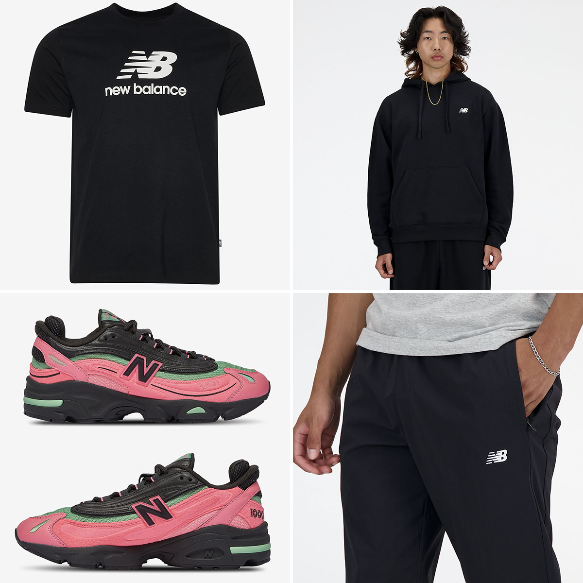 New Balance M1000 Desert Heat Black Pink Shoes and Outfits