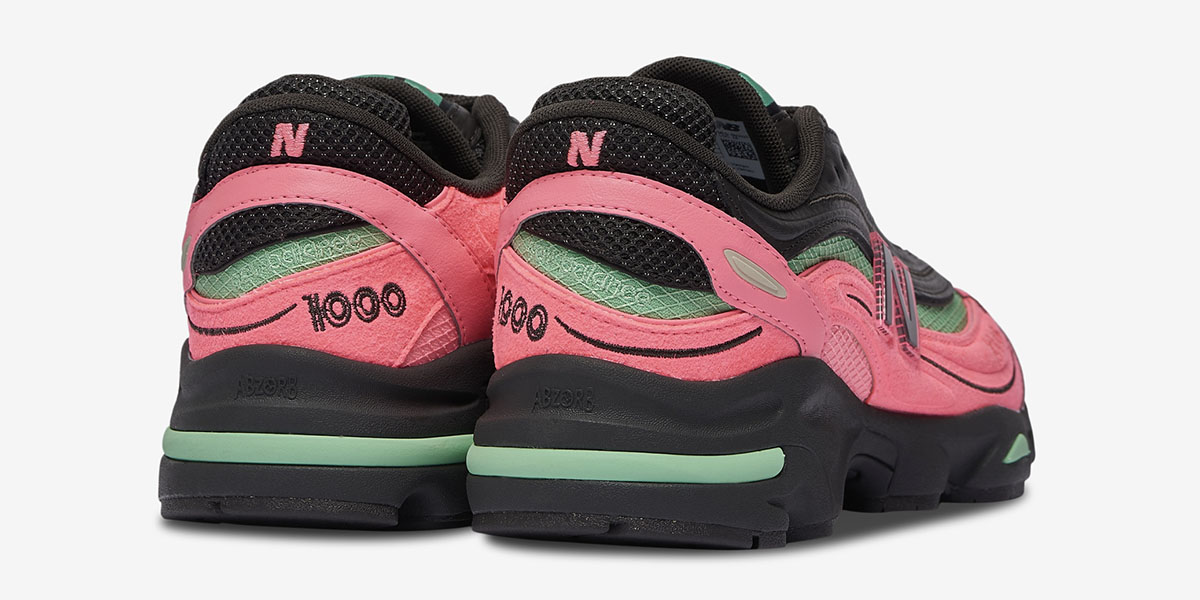 New Balance M1000 Desert Heat Black Pink Sneakers 4