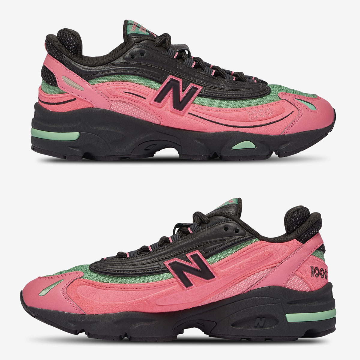 New Balance M1000 Desert Heat Black Pink Sneakers
