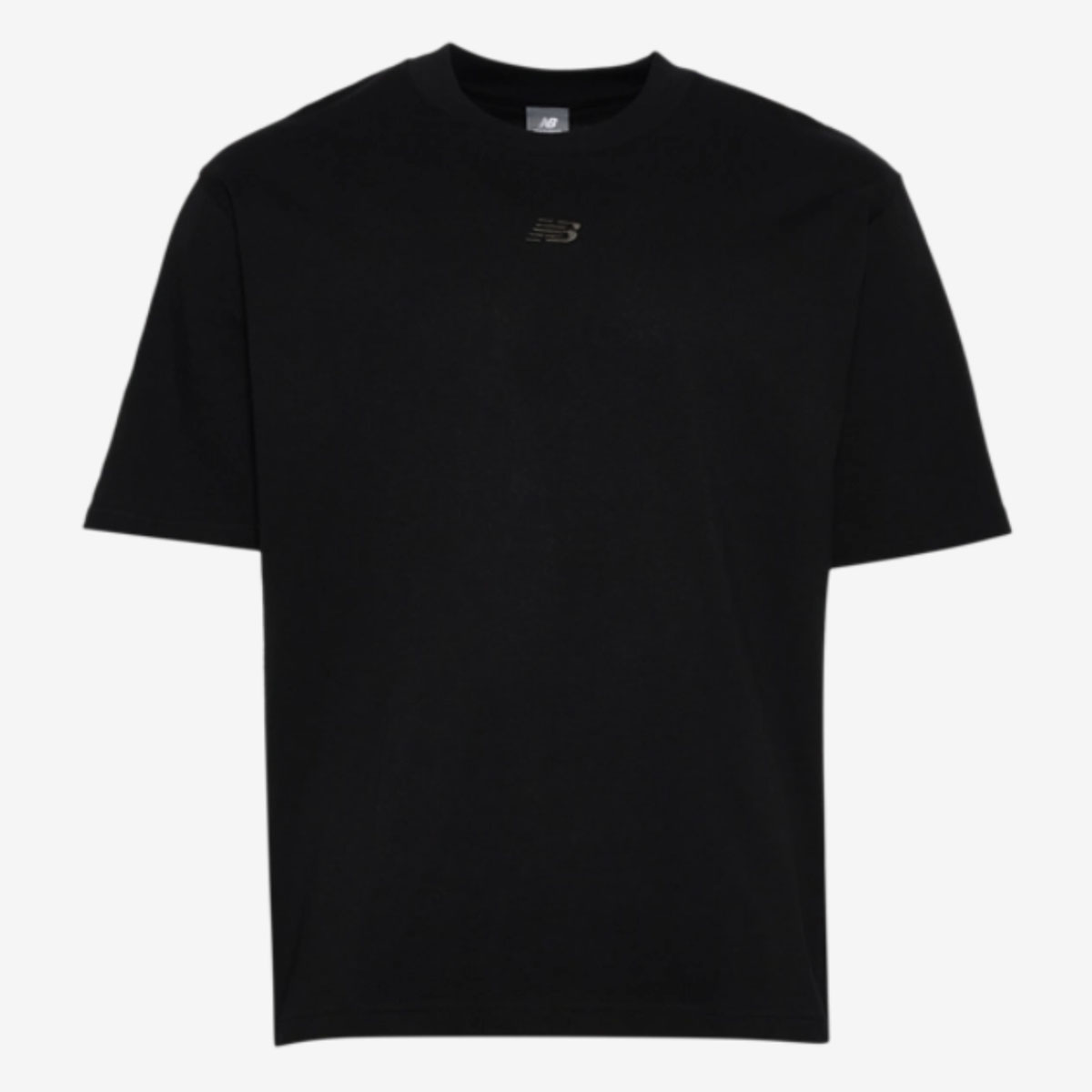 New Balance Oversized Center Logo T Shirt Black