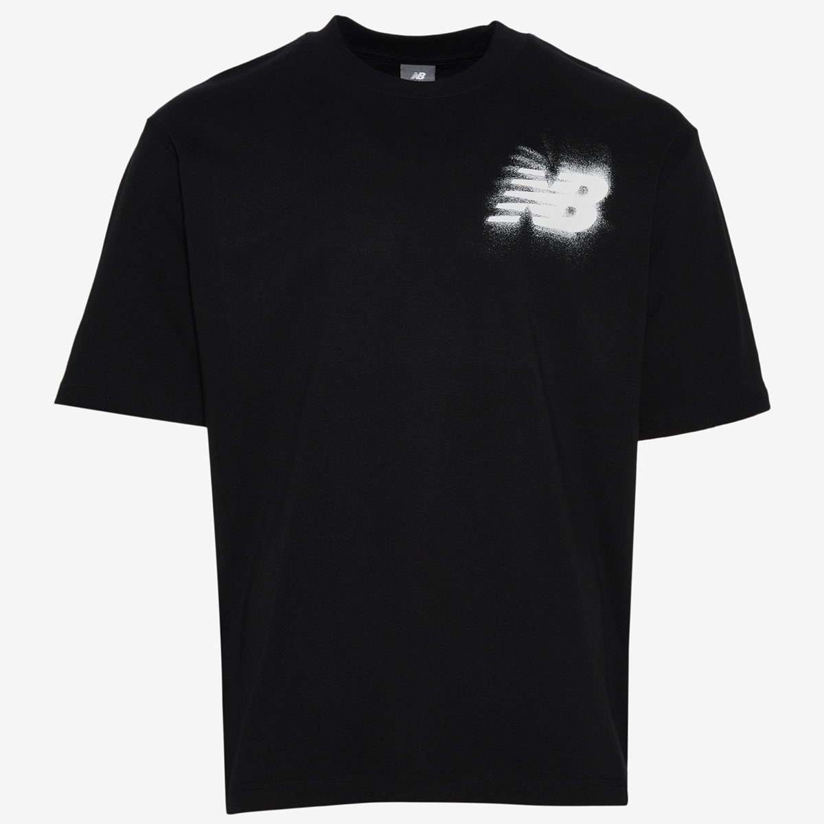 New Balance Schematic Blur T Shirt Black White 1