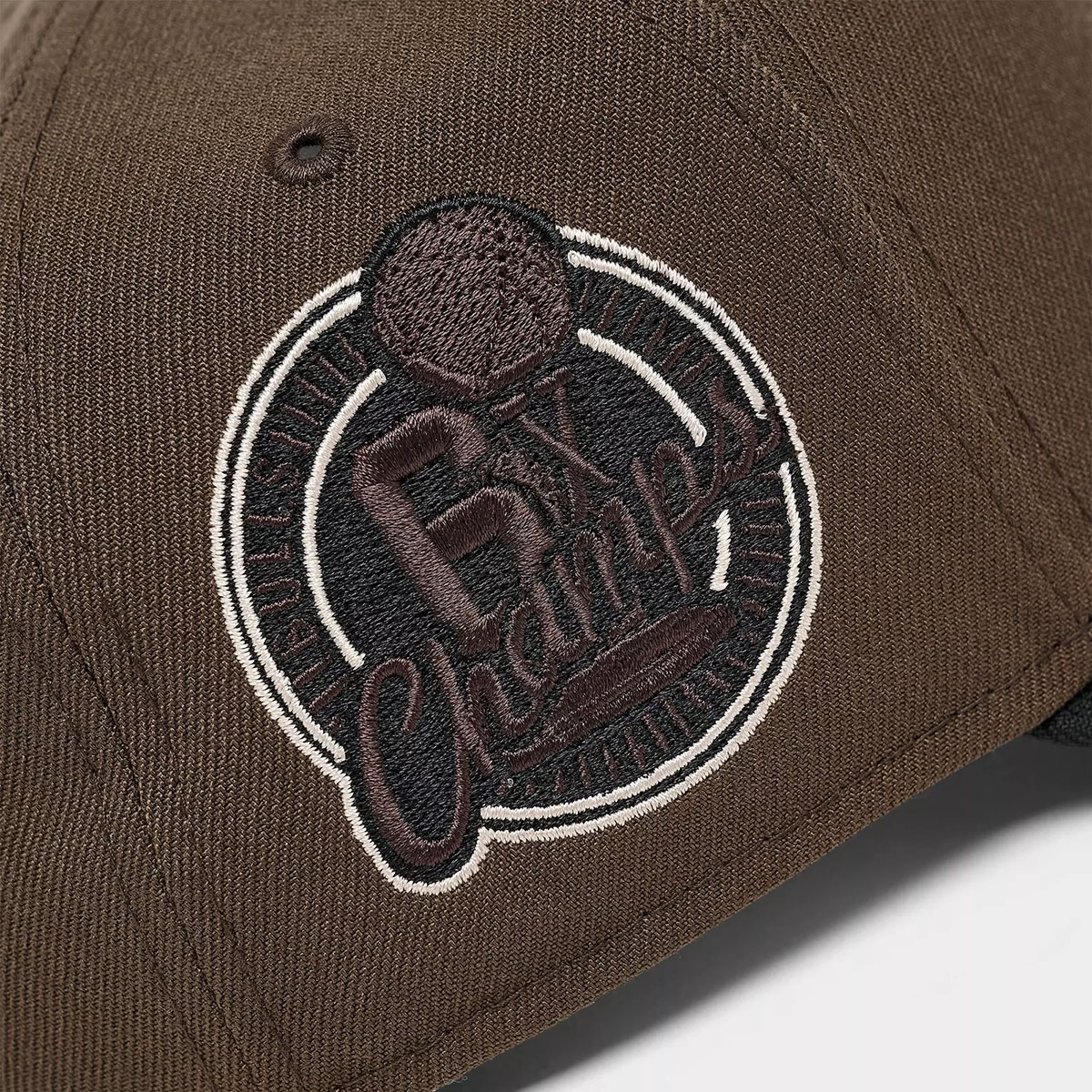 New Era Chicago Bulls 9FORTY A Frame Snapback Hat Cave Stone Brown Black 6