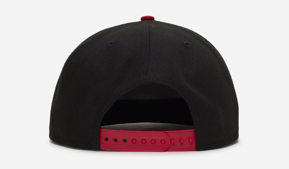 New Era Cincinnati Reds Evergeen 9Fiifty Snapback Hat Black Red 2