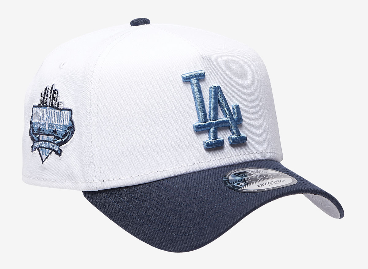 New-Era-LA-Dodgers-9Forty-A-Frame-Hat-White-Navy-Blue-2