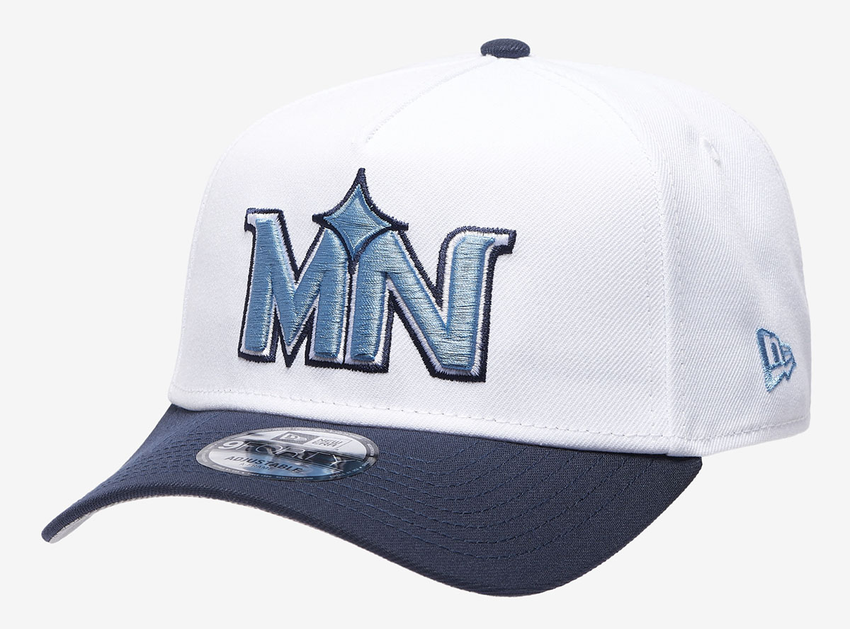 New-Era-Minnesota-Twins-9Forty-A-Frame-Hat-White-Navy-Blue-1