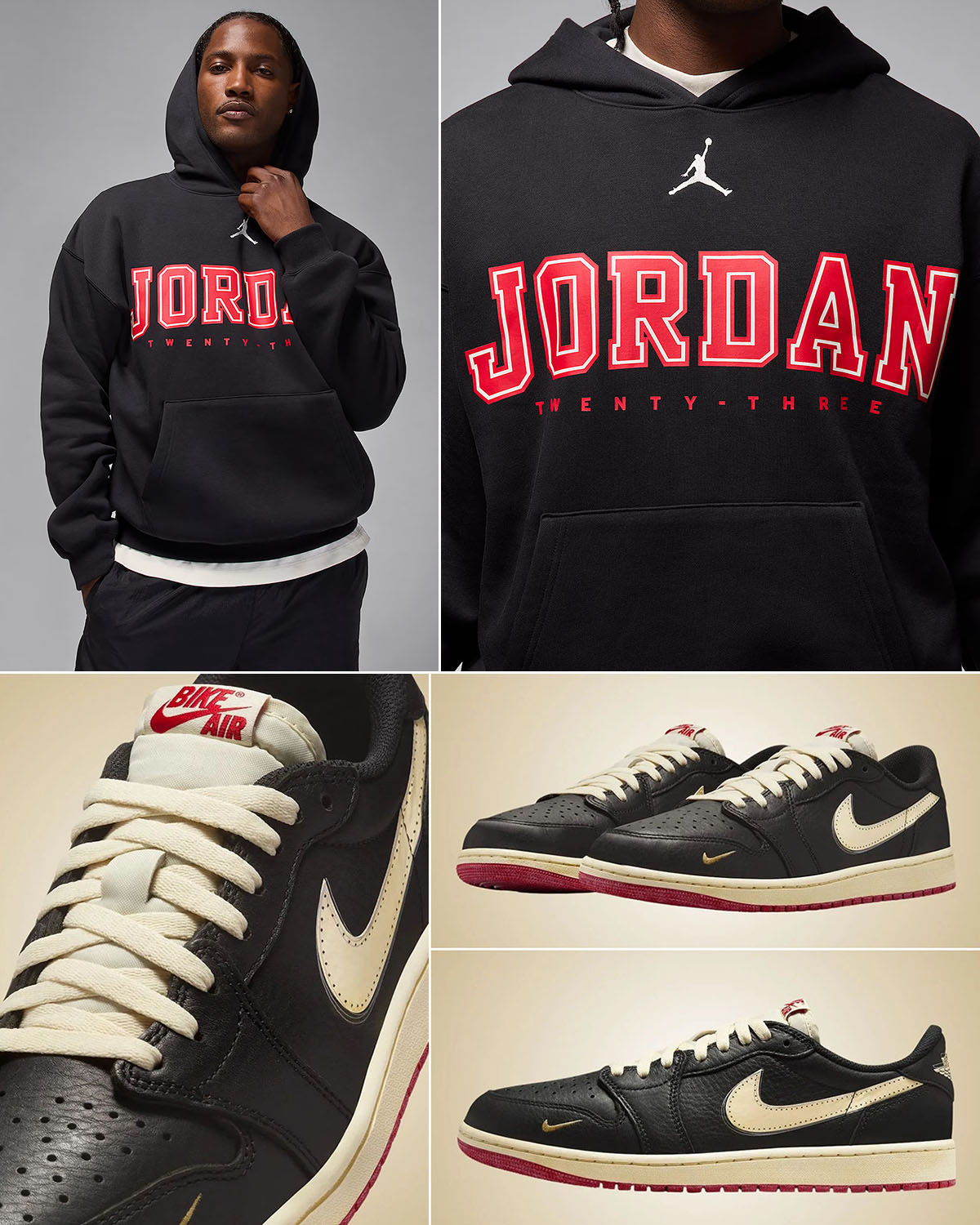 Nigel Sylvester Air Jordan 1 Low OG Better With Time x Jordan Brooklyn Fleece Pullover Hoodie Outfit