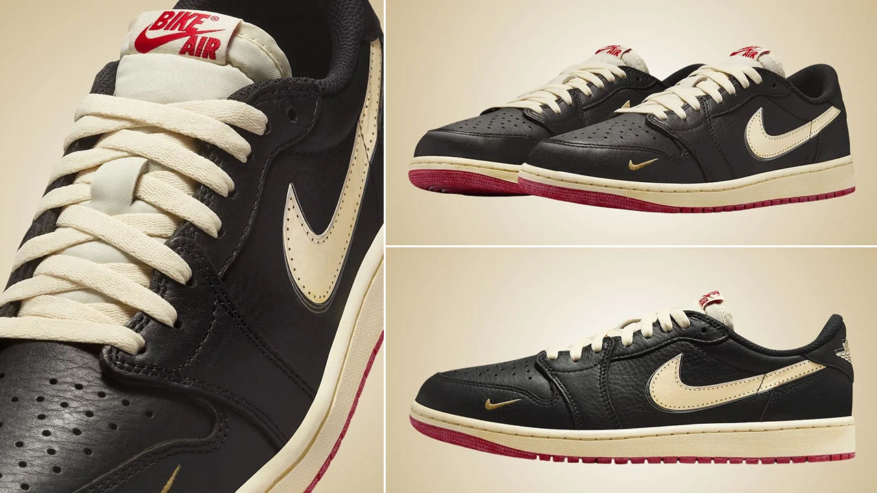 Nigel Sylvester x Air Jordan 1 Low OG Better With Time Mens Sneakers IB8958-001