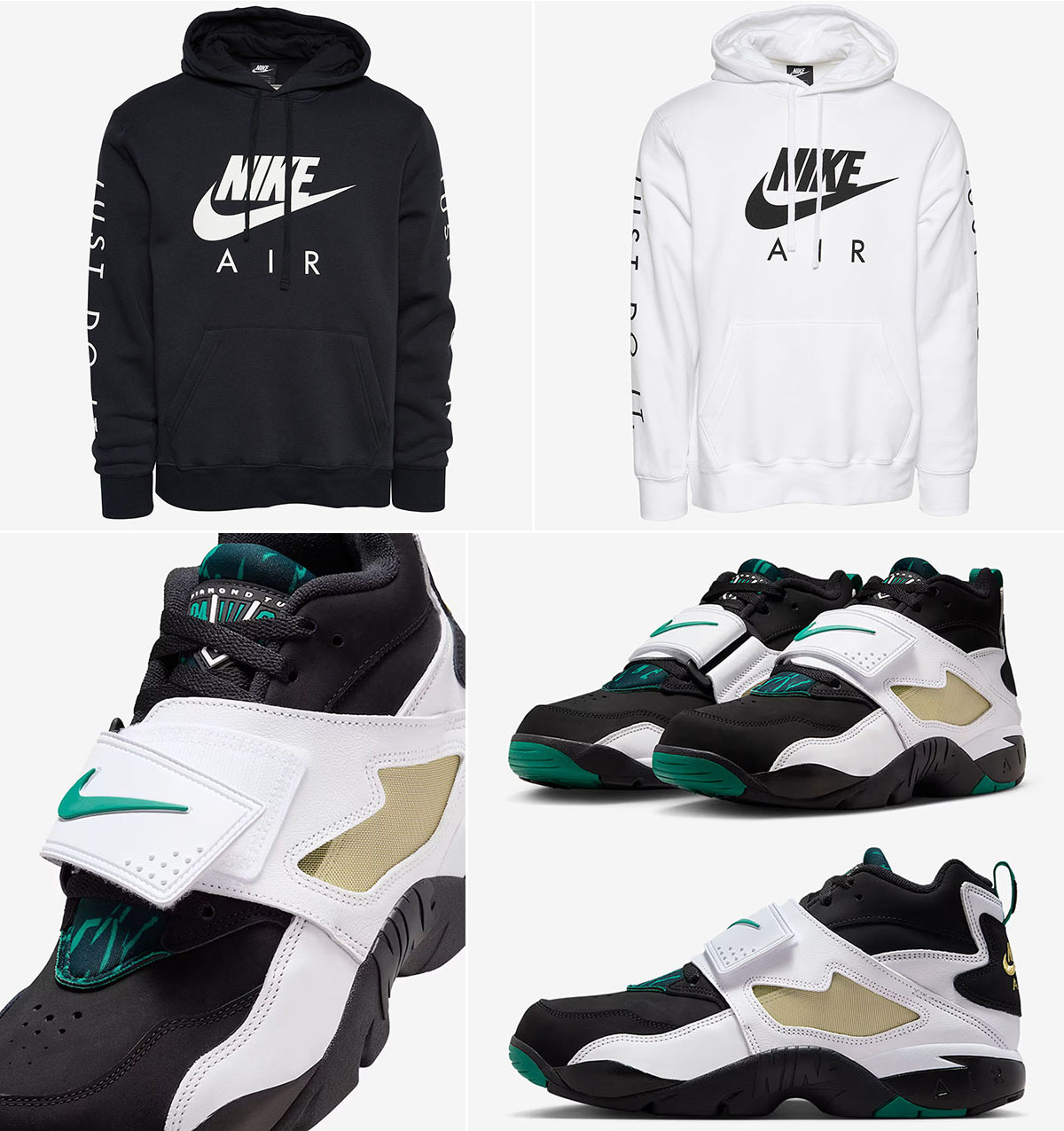 Nike Air Diamond Turf Emerald x Nike Air JDI Hoodie