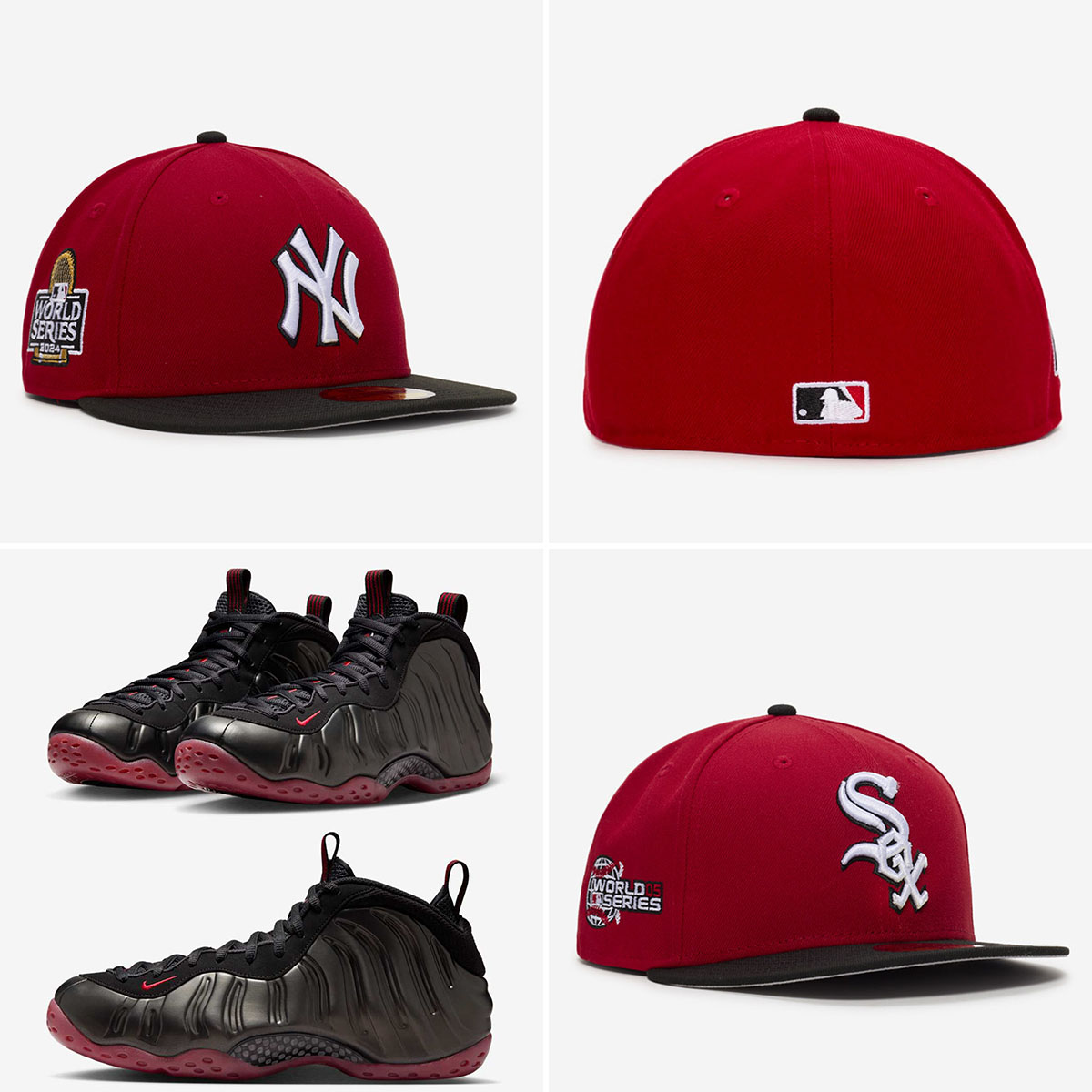 Nike Air Foamposite One Cough Drop New Era 59FIFTY Caps Fitted Hats