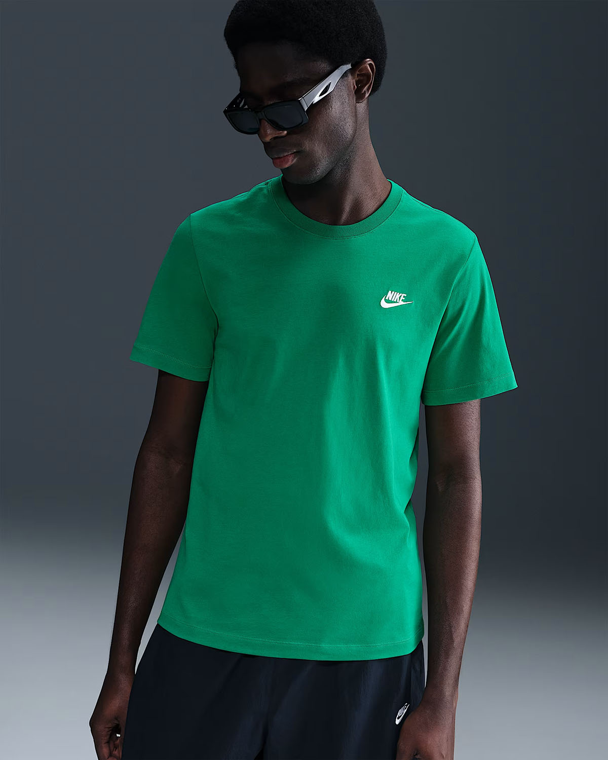 Nike Club Mens T Shirt Stadium Green