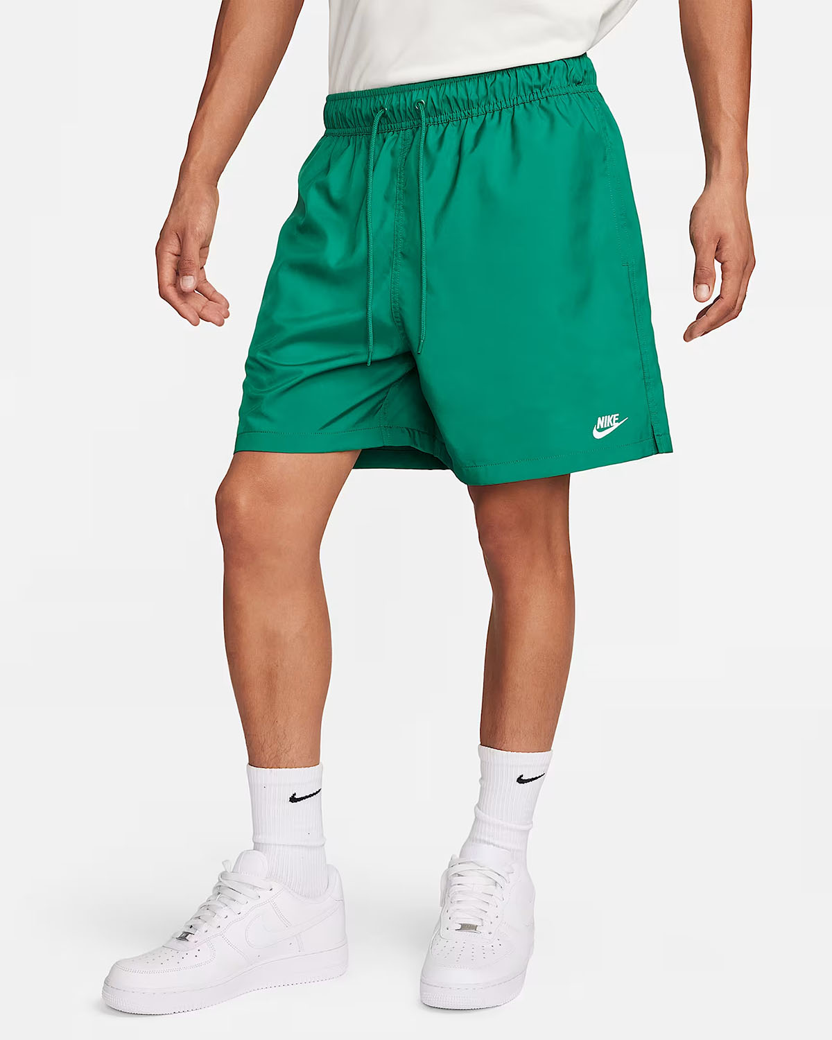 Nike Club Mens Woven Flow Shorts Stadium Green