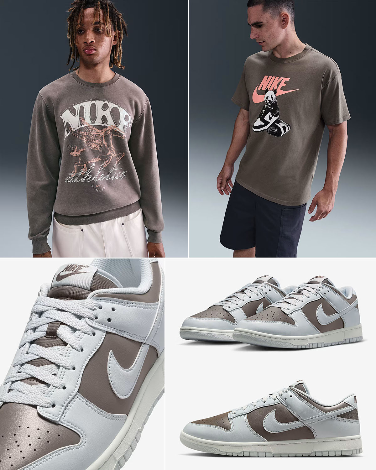 Nike Dunk Low Cave Stone Pure Platinum Shoes and Outfits